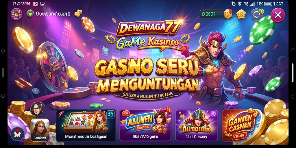 Tampilan menarik dan gameplay seru di <strong>DEWANAGA77</strong>.