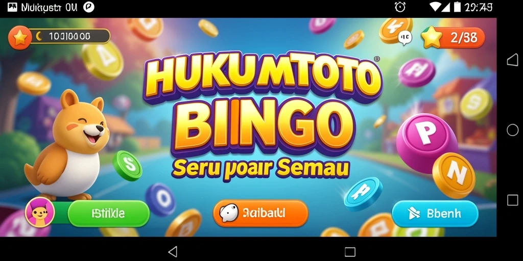 Tampilan gameplay menarik dari HUKUMTOTO yang penuh warna.