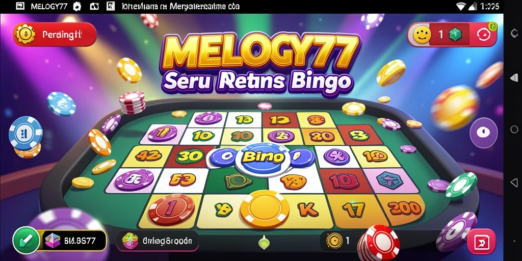 Tampilan gameplay seru di MELODY77 dengan pengalaman Bingo yang menyenangkan.