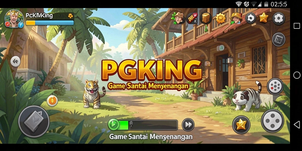 Tampilan menarik gameplay PGKING yang penuh warna dan tantangan.