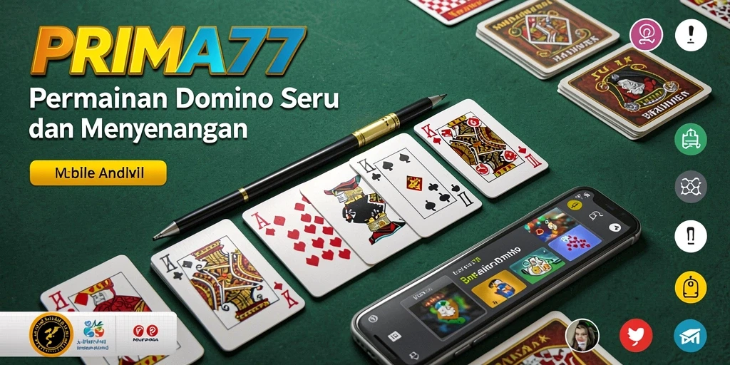 Tampilan gameplay Domino yang menarik di PRIMA77.