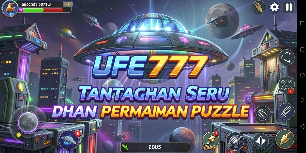 Tampilan gameplay <strong>UFO777</strong> dalam menyelesaikan puzzle seru.